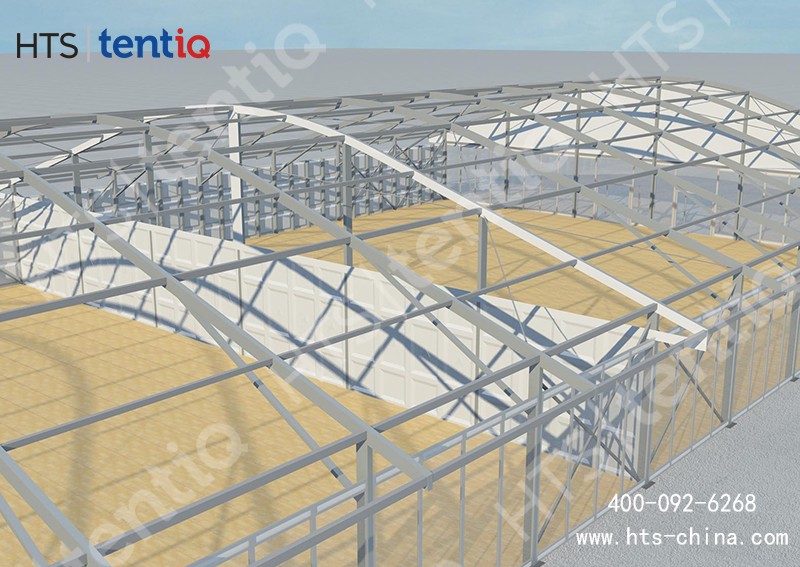 這座篷房空間容納近3000人,抗風(fēng)達12級可輕松承接各種活動 這座篷房空間容納近3000人,抗風(fēng)達12級可輕松承接各種活動