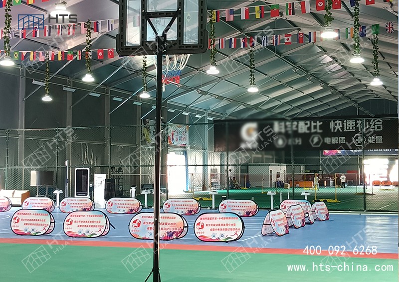 請問您們?nèi)A燁建筑科技有沒有做過羽毛球體育篷房案例！