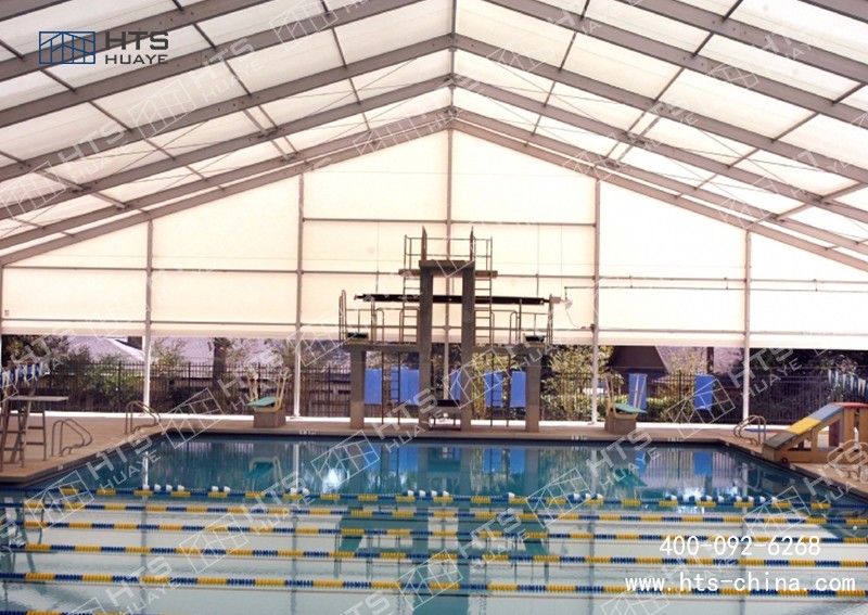 室外游泳池篷房火爆訂購中，3000平方交付期為3周時間