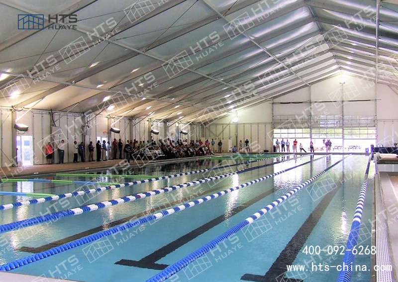 室外游泳池篷房火爆訂購中，3000平方交付期為3周時間