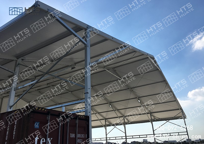 工廠可拆卸篷房可以擴(kuò)大面積來滿足倉儲需求