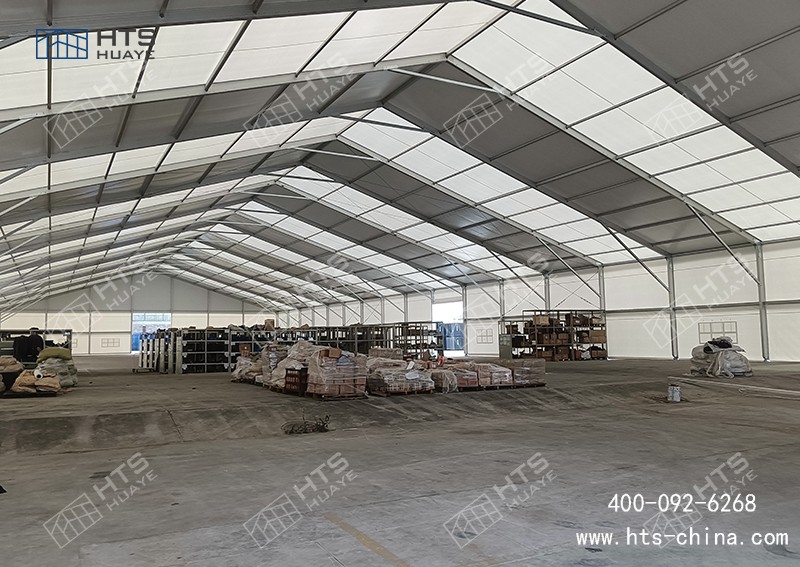 拼裝篷房倉(cāng)庫(kù)可以確保貨物在倉(cāng)儲(chǔ)過(guò)程得到很好的保護(hù) 拼裝篷房倉(cāng)庫(kù)可以確保貨物在倉(cāng)儲(chǔ)過(guò)程得到很好的保護(hù)