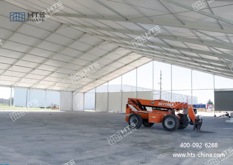 無需復雜地基，現場無加工作業，選簡易戶外倉庫篷房更高效