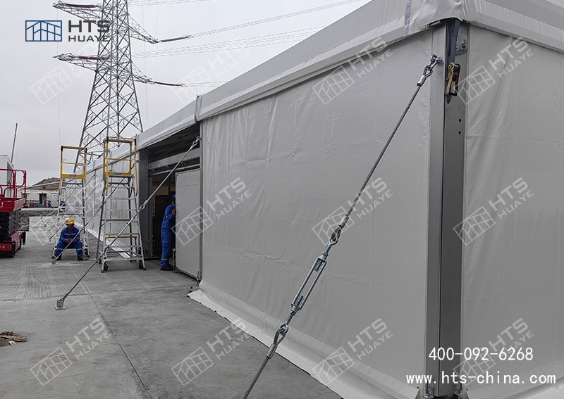 無需復雜地基，現場無加工作業，選簡易戶外倉庫篷房更高效