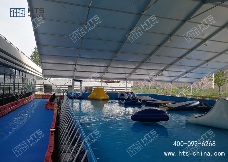 游泳館篷房快速搭建，一鍵開啟 “室內泳池” 模式