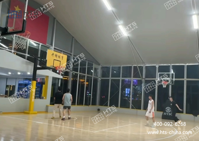 河南開封新增一座籃球館篷房,打造運動新地標 河南開封新增一座籃球館篷房,打造運動新地標