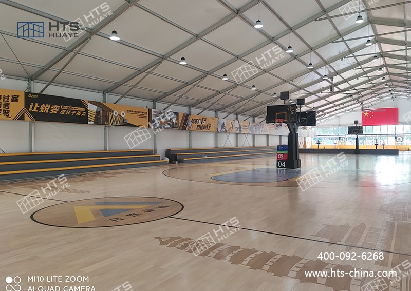 室外籃球場篷房為企業、校園、社區等場景快速落地運動設施提供了全新可能